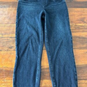 Spanx Women's Jean-Ish Ankle Leggings Blue Size L Tummy Shaping